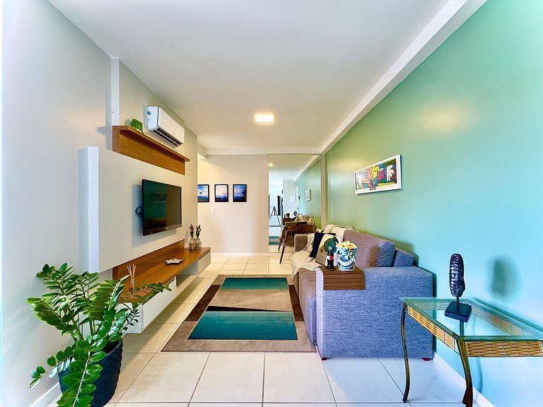 Apto a150 m Praia Piscina Wi-fi 5G Portaria24h