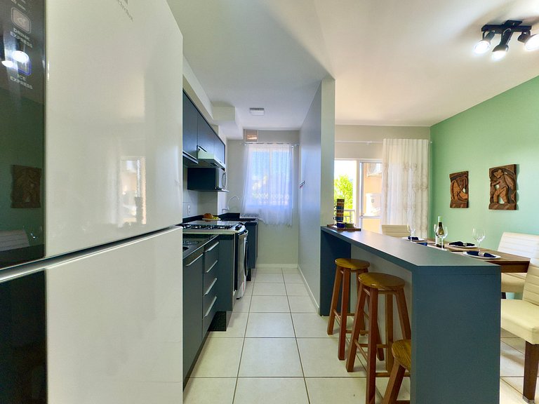 Apto a150 m Praia Piscina Wi-fi 5G Portaria24h