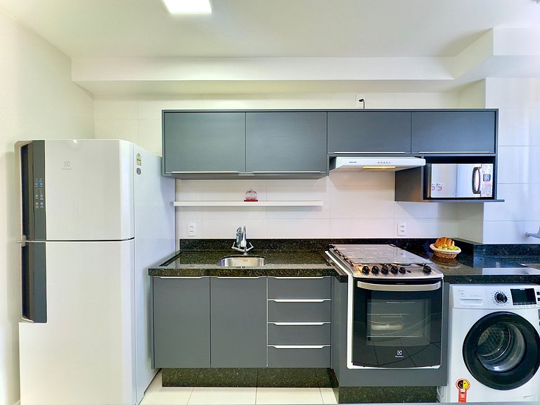 Apto a150 m Praia Piscina Wi-fi 5G Portaria24h