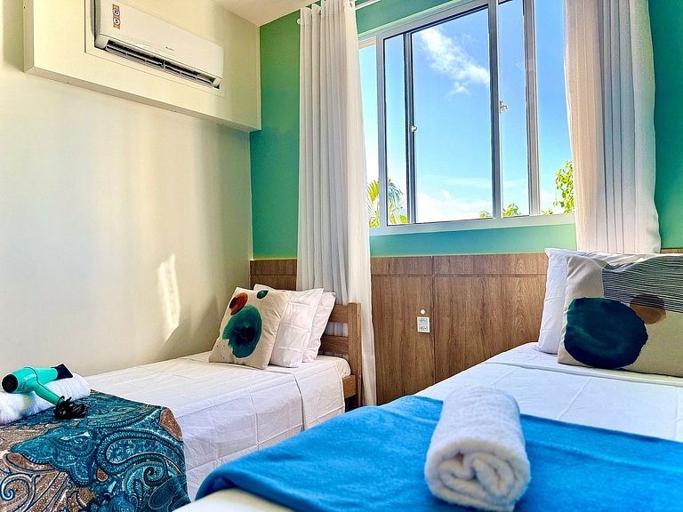 Apto a150 m Praia Piscina Wi-fi 5G Portaria24h