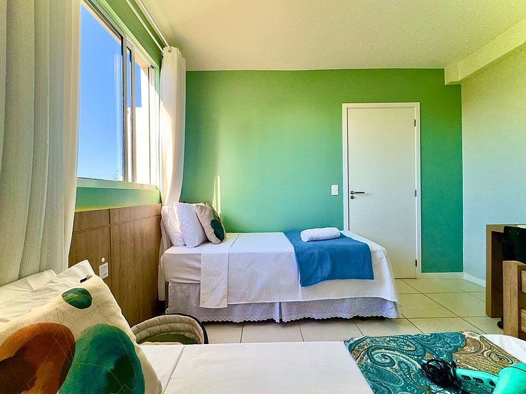 Apto a150 m Praia Piscina Wi-fi 5G Portaria24h