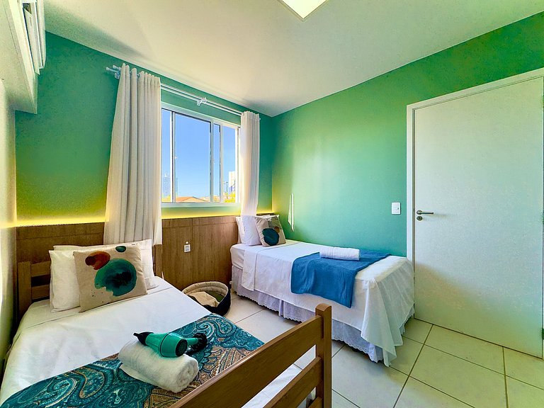 Apto a150 m Praia Piscina Wi-fi 5G Portaria24h