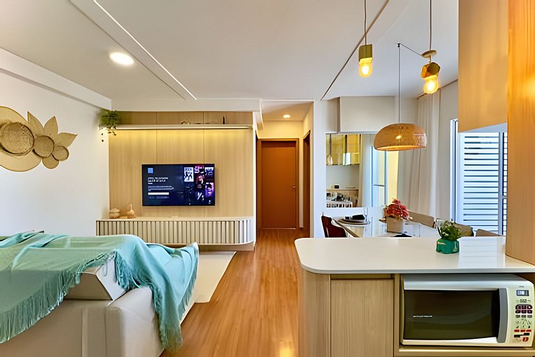 Pé na Areia c/ Piscina e Churrasqueira Privativa.