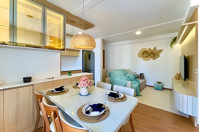 Pé na Areia c/ Piscina e Churrasqueira Privativa.