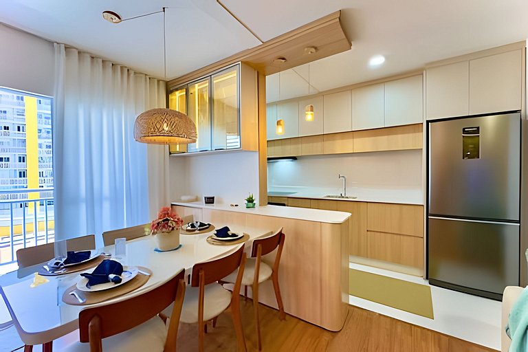 Pé na Areia c/ Piscina e Churrasqueira Privativa.