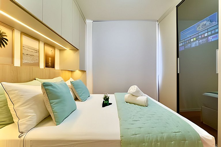 Pé na Areia c/ Piscina e Churrasqueira Privativa.