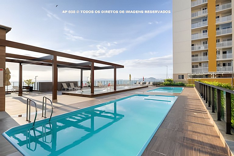 Pé na Areia c/ Piscina e Churrasqueira Privativa.