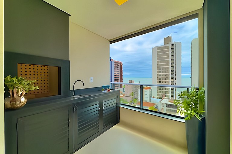 Vista Mar Churrasqueira Privativa Centro Piçarras