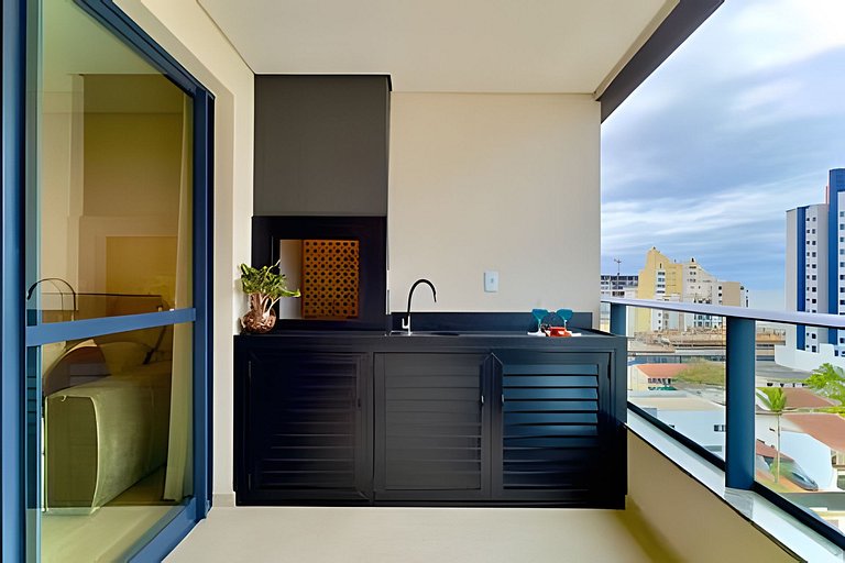 Vista Mar Churrasqueira Privativa Centro Piçarras