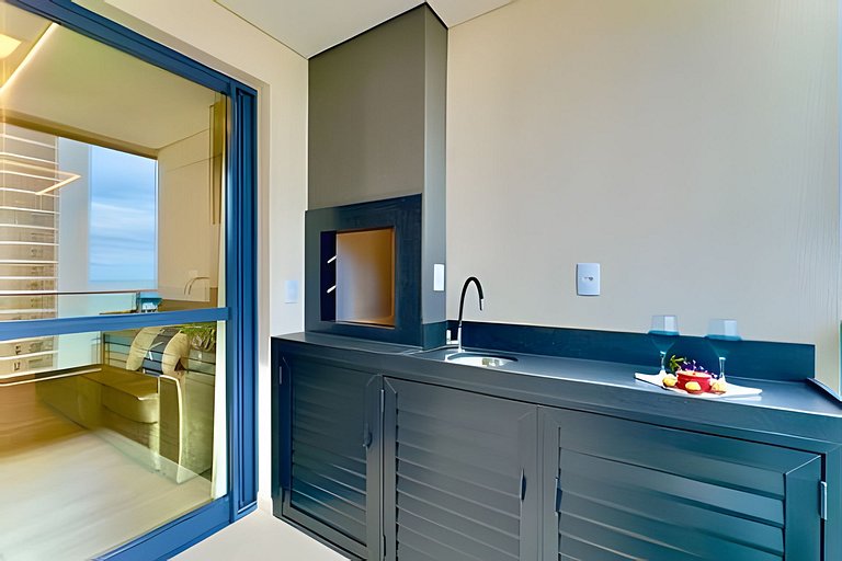 Vista Mar Churrasqueira Privativa Centro Piçarras