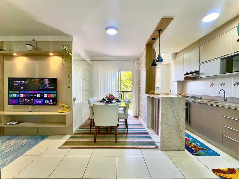 A 150m PRAIA c/Piscina Churrasqueira Wi-Fi