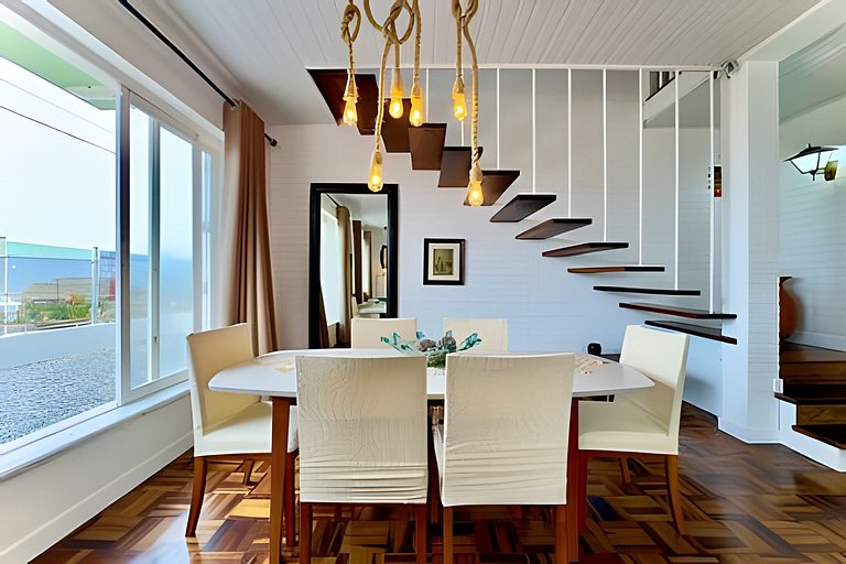 Frente Mar Piscina e churrasqueira-Praia do Grant