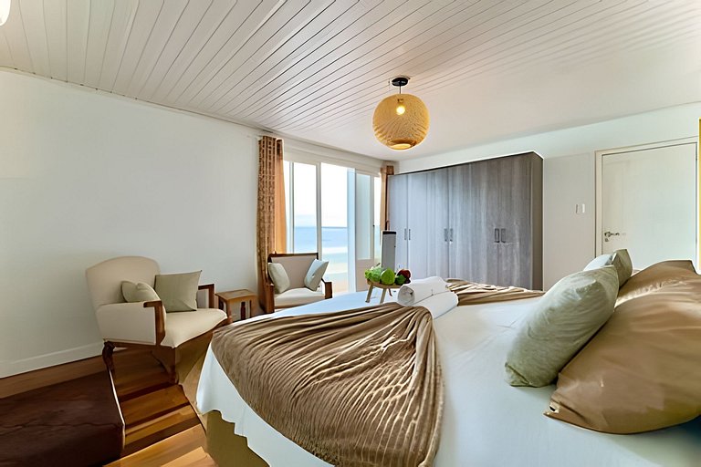 Frente Mar Piscina e churrasqueira-Praia do Grant