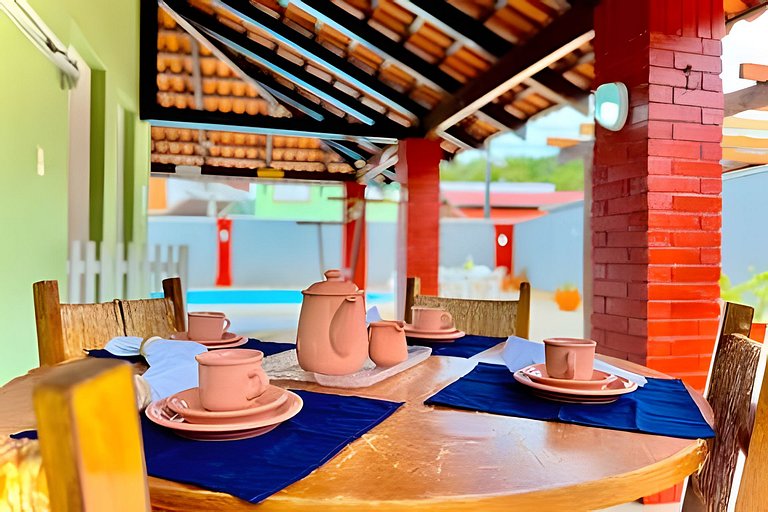 Frente Mar Piscina e churrasqueira-Praia do Grant