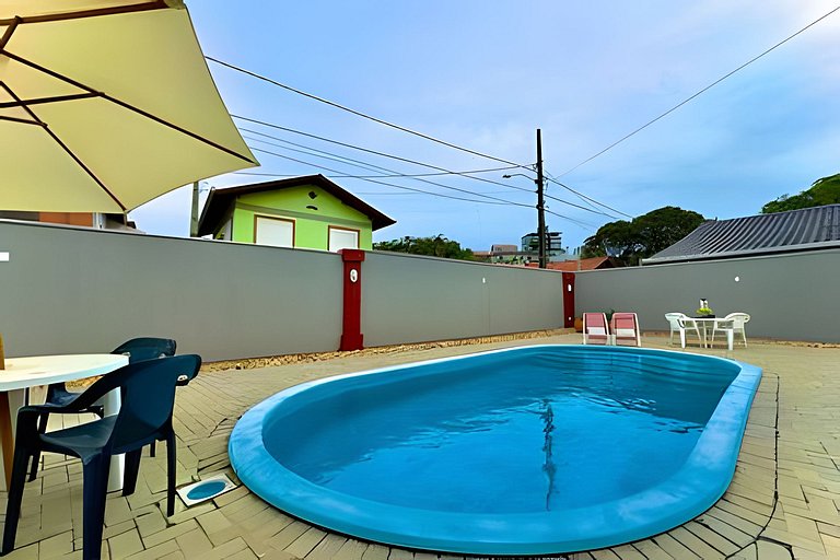 Frente Mar Piscina e churrasqueira-Praia do Grant