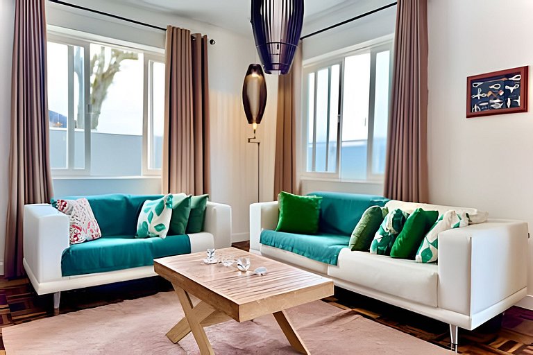 Frente Mar Piscina e churrasqueira-Praia do Grant