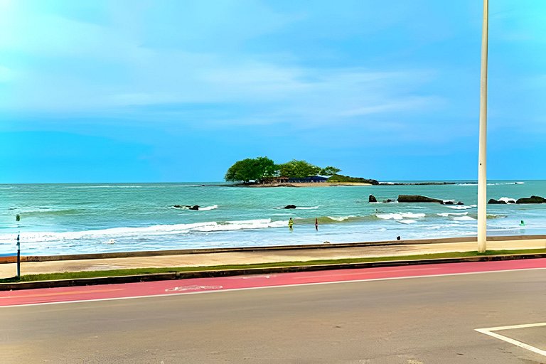 Frente Mar Piscina e churrasqueira-Praia do Grant