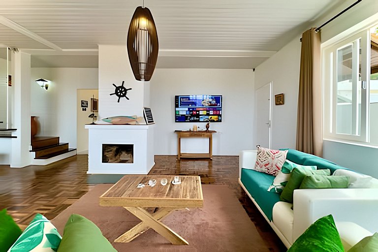 Frente Mar Piscina e churrasqueira-Praia do Grant