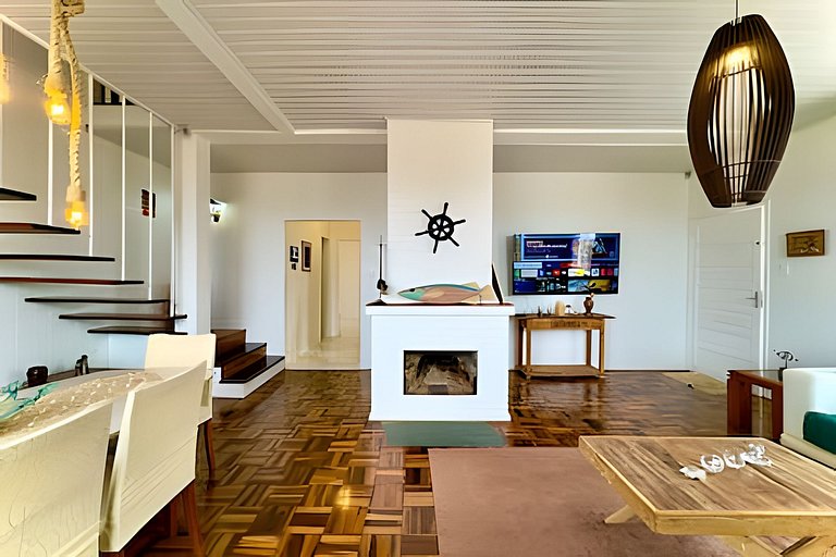 Frente Mar Piscina e churrasqueira-Praia do Grant