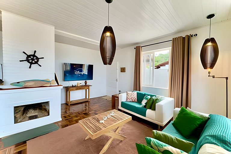 Frente Mar Piscina e churrasqueira-Praia do Grant