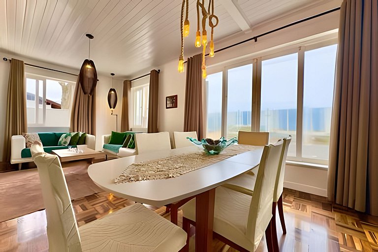 Frente Mar Piscina e churrasqueira-Praia do Grant