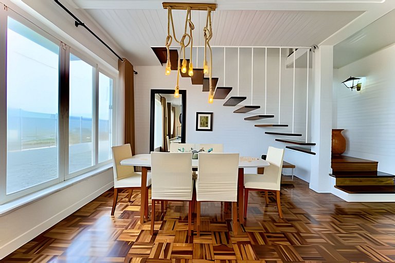 Frente Mar Piscina e churrasqueira-Praia do Grant