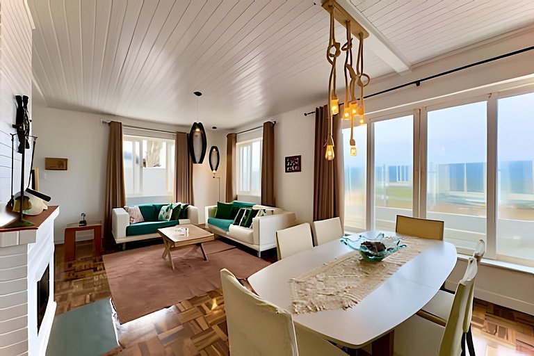 Frente Mar Piscina e churrasqueira-Praia do Grant