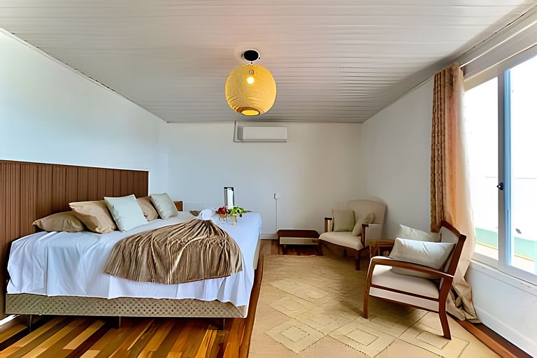 Frente Mar Piscina e churrasqueira-Praia do Grant