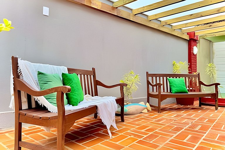 Frente Mar Piscina e churrasqueira-Praia do Grant