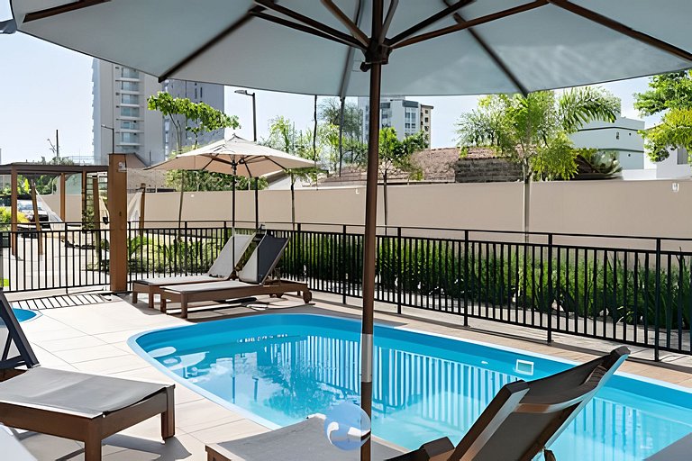 A 150 m Praia c/Piscina e Wi-FI e churrasqueira