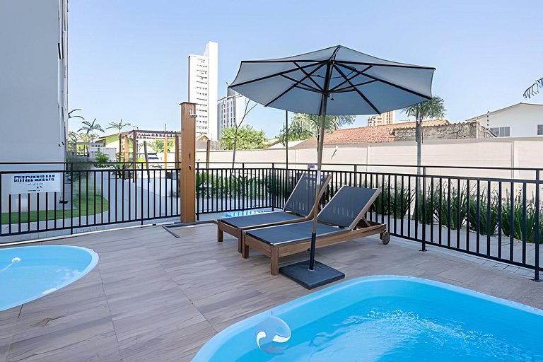 A 150 m Praia c/Piscina e Wi-FI e churrasqueira