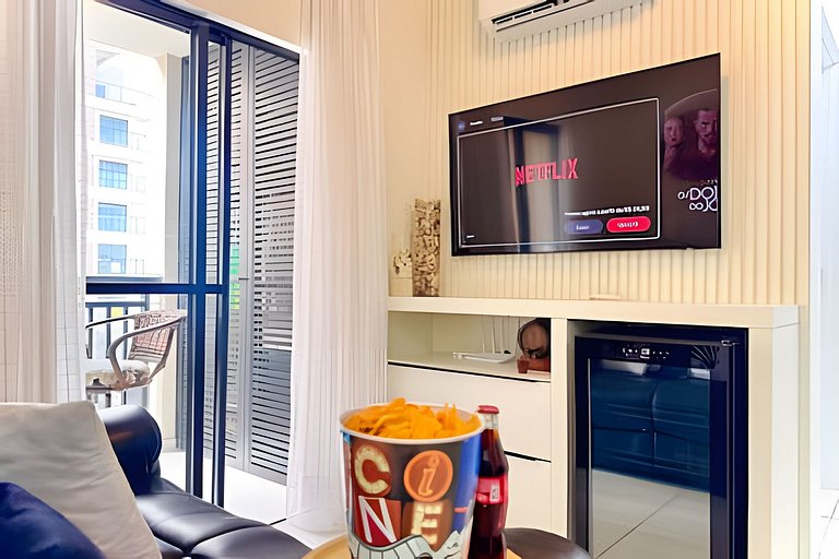 A 500m da PRAIA c/ piscina, Wi-Fi e churrasqueira