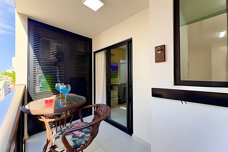 A 500m da PRAIA c/ piscina, Wi-Fi e churrasqueira