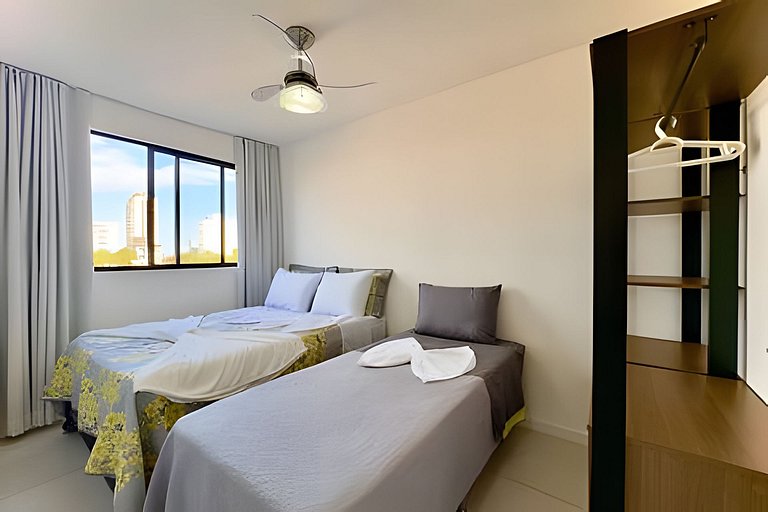 A 500m da PRAIA c/ piscina, Wi-Fi e churrasqueira