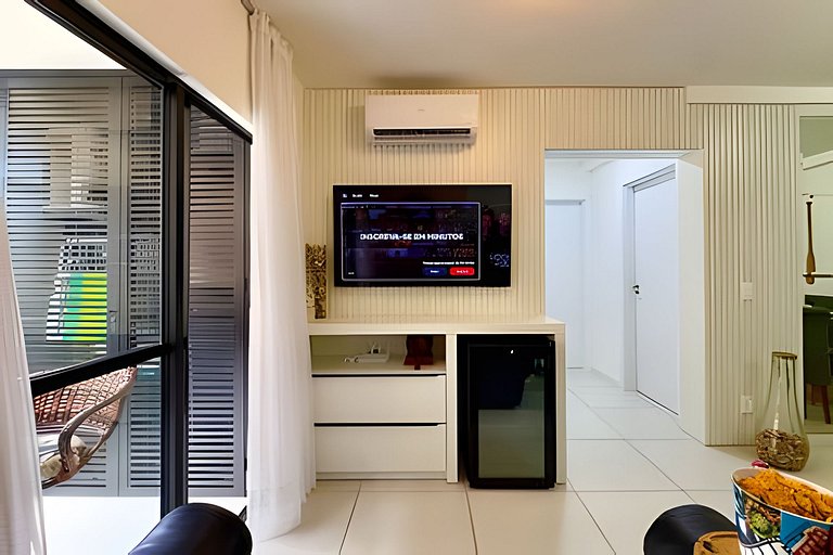 A 500m da PRAIA c/ piscina, Wi-Fi e churrasqueira