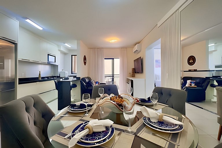 A 500m da PRAIA c/ piscina, Wi-Fi e churrasqueira