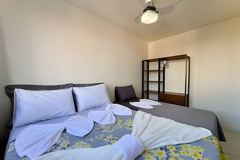 A 500m da PRAIA c/ piscina, Wi-Fi e churrasqueira