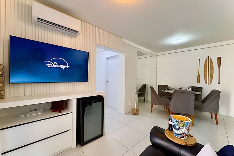 A 500m da PRAIA c/ piscina, Wi-Fi e churrasqueira