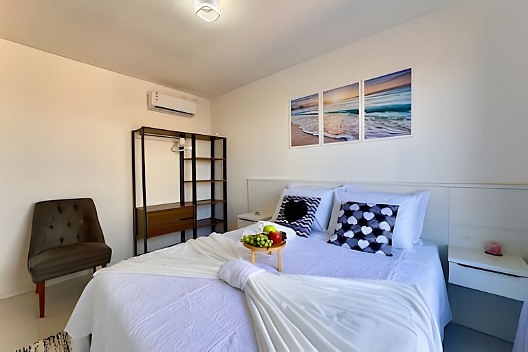 A 500m da PRAIA c/ piscina, Wi-Fi e churrasqueira