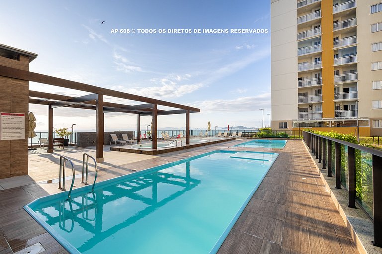 Pé na Areia c/ Piscina e Churrasqueira Privativa.