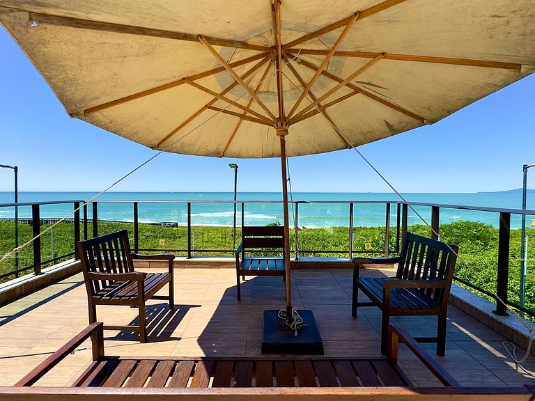 Barra Velha | Pé na areia Apto completo Vista mar