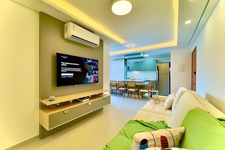 Pé na Areia c/ Piscina e Churrasqueira Privativa.