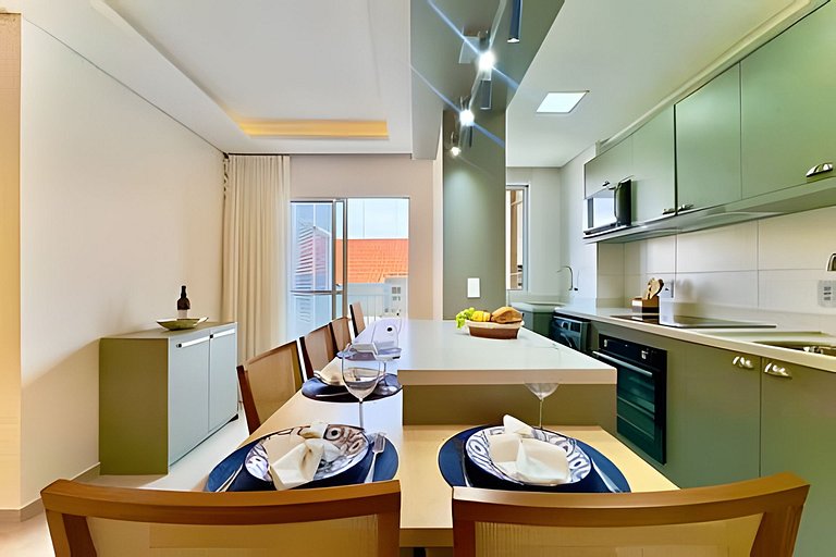 Pé na Areia c/ Piscina e Churrasqueira Privativa.