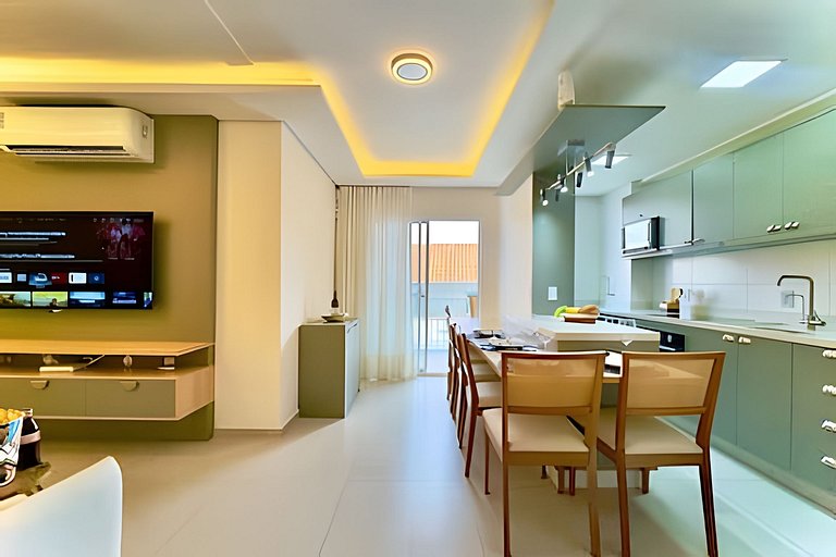 Pé na Areia c/ Piscina e Churrasqueira Privativa.