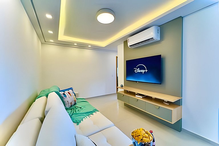 Pé na Areia c/ Piscina e Churrasqueira Privativa.