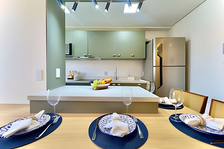 Pé na Areia c/ Piscina e Churrasqueira Privativa.