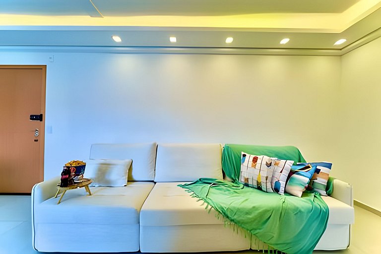 Pé na Areia c/ Piscina e Churrasqueira Privativa.