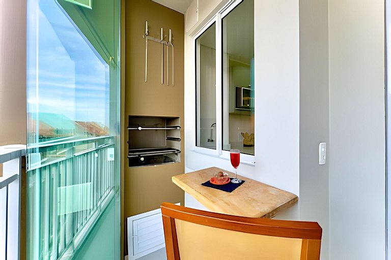 Pé na Areia c/ Piscina e Churrasqueira Privativa.