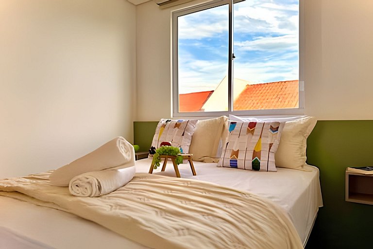 Pé na Areia c/ Piscina e Churrasqueira Privativa.