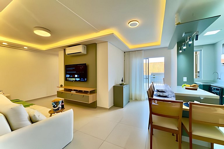 Pé na Areia c/ Piscina e Churrasqueira Privativa.